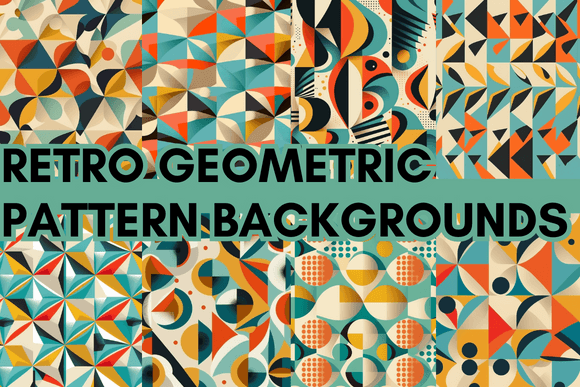 Download Retro Geometric Pattern Backgrounds - Premium Resources