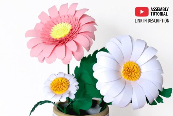 Download 3D Daisy Paper Flowers - Premium Resources